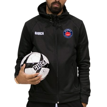 SYDNEY CBD FC SOFTSHELL HOODIE BLACK