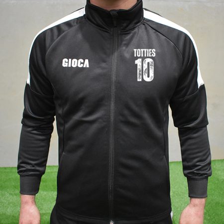 SOCCER TOTTIES SLIMFIT JACKET BLACK