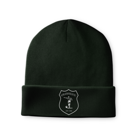 STRATHFIELD FC BLACK BEANIE