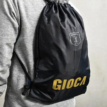 STRATHFIELD - DRAWSTRING BAG BLACK