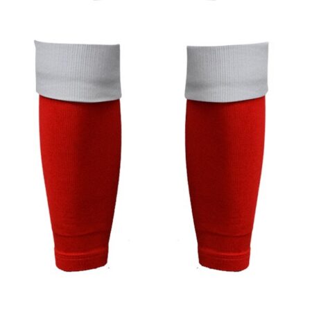 PERTH REDSTAR -  RED w WHITE FOOTLESS SOCKS