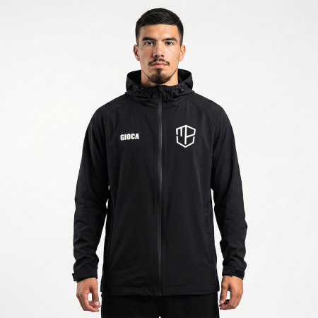 COACHES PREMIO SPRAY JACKET BLACK - MPU