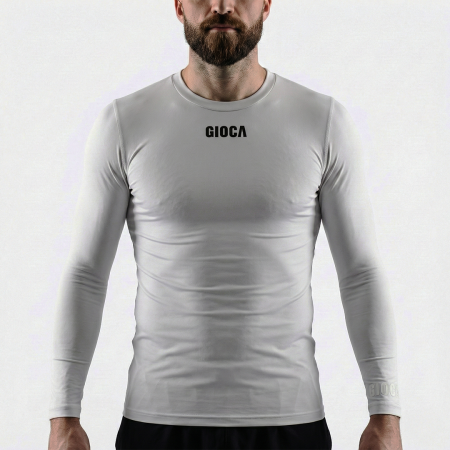 COMPRESSION L/S TOP LIGHT GREY