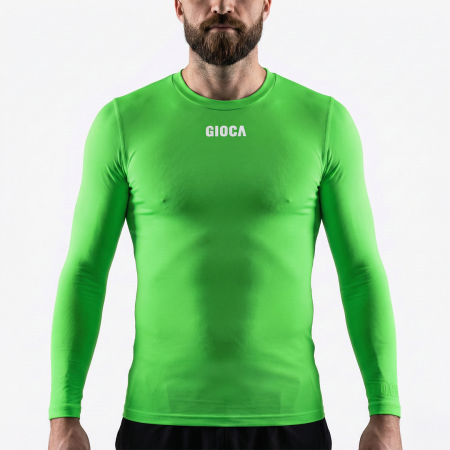 ALTONA NORTH SC COMPRESSION L/S TOP LIME GREEN