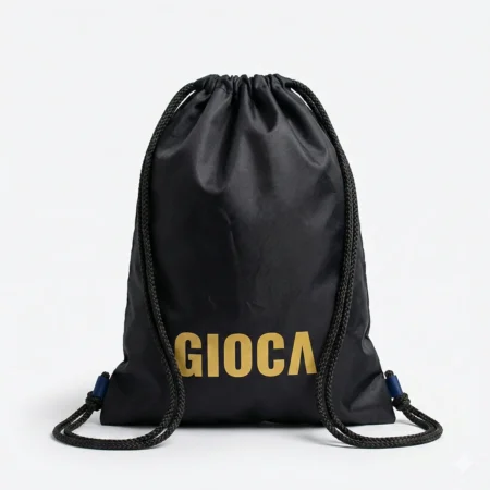 GIOCA DRAWSTRING BAG BLACK