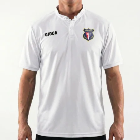 ALTONA NORTH SC WHITE COLLARLESS POLO