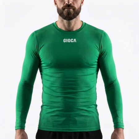 RYDE SAINTS UNITED FC COMPRESSION L/S TOP EMERALD GREEN