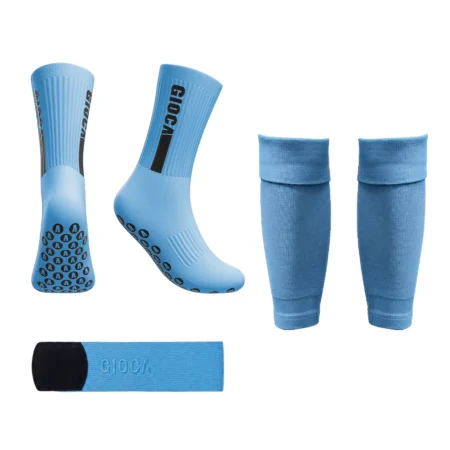 GIOCA GRIPS SKY + SHIN GUARD STAYS + FOOTLESS SOCKS